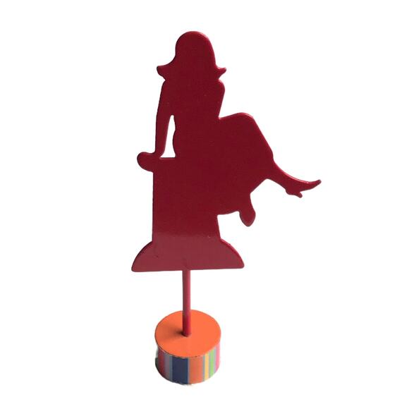 Metal Die Cut Photo Holder Magnetic Base Home Office Desk Decor - Picture 10 of 10